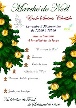 Affiche marché de noël